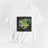 Holy Smoke Graphic Tee — Green Cannabis Leaf Design